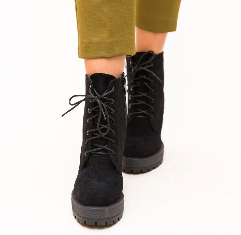 Botine Turned Negre