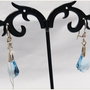CERCEI-ARGINT 925 SI CRISTALE SWAROVSKI BLEU
