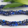 Lapis lazuli, disc fatetat, 4x2.5mm (2)