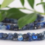 Kyanite fatetat, disc, 4x2mm (2)