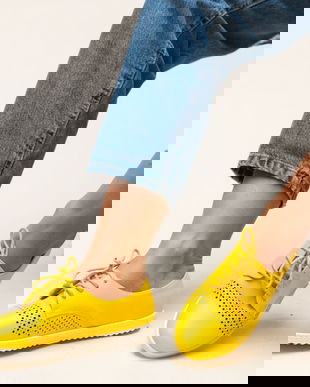 Pantofi Casual Indi Galbeni