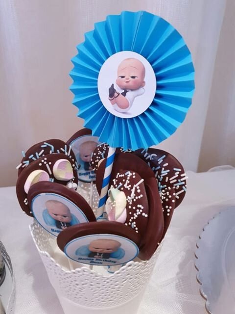 Ghirlanda decorativa pentru botez sau petreceri tematica Baby Boss