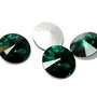 Cabochon din sticla, 14 mm, verde smarald