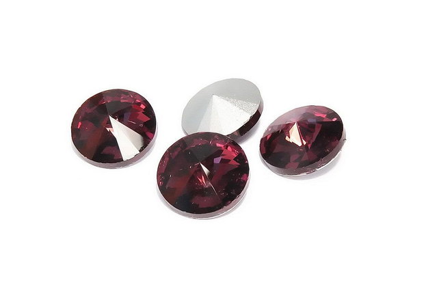 Cabochon din sticla, 16 mm, antic pink