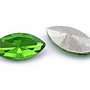 Cabochon din sticla, horse eye, 10x5 mm, peridot