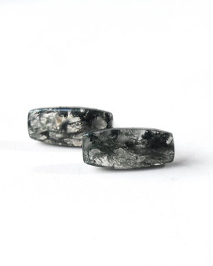 Cercei din agate muschi si argint 925