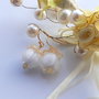 Cercei flori lampwork