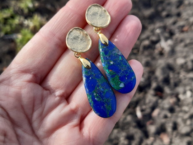 Cercei lapis lazuli&crisocolla