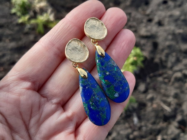 Cercei lapis lazuli&crisocolla