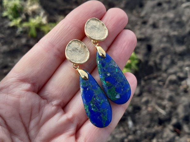 Cercei lapis lazuli&crisocolla