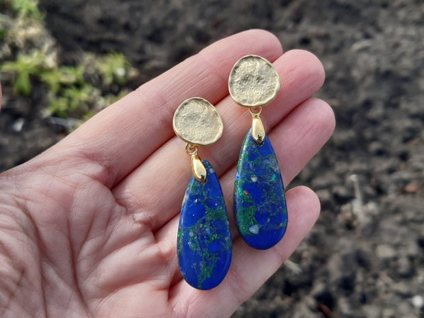 Cercei lapis lazuli&crisocolla