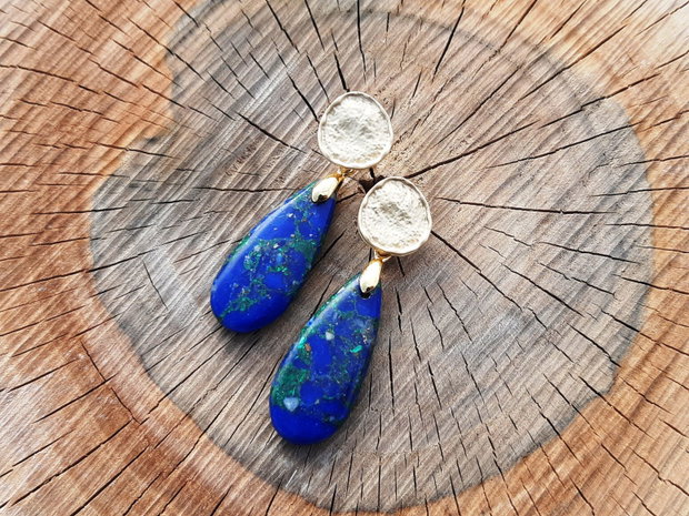 Cercei lapis lazuli&crisocolla