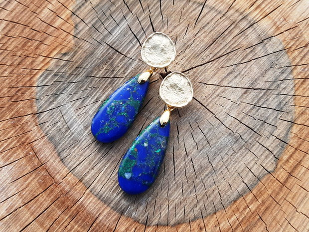 Cercei lapis lazuli&crisocolla