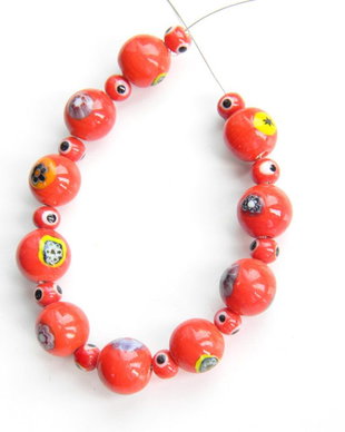 Margele sticla lampwork 10 buc. (STS2)