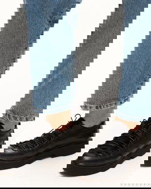 Pantofi Casual Deri Negri