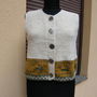 Vesta din lana model rustic