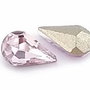 Cabochon din sticla, lacrima, 10x6 mm, pink