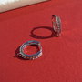 Tortite cercei cu inchidere din argint .925 rodiat cu zirconii aprox 3x13x14 mm (cu anoul)