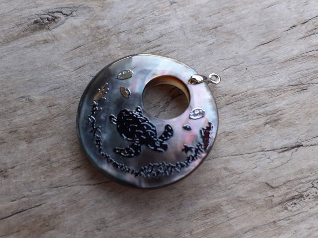 Pandantiv scoica abalone, 30 mm