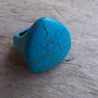 Inel turcoaz, diametru int 22 mm