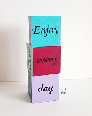 Cuburi mesaje motivationale, cuburi cu mesaj, set cuburi motivationale, set cuburi colorate, cuburi pictate manual