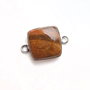 Conector jasper desert sun in rama simpla argintata