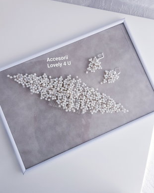 Deea *Diadema cu perle si cristale - Accesoriu premium 2020