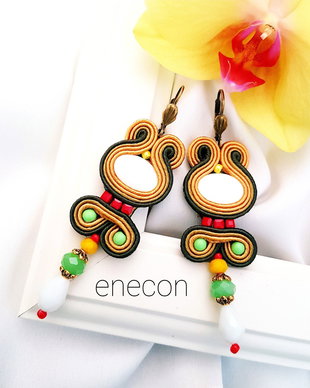 Cercei soutache lungi