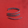 Tub arcuit si gravat din argint .925 rodiat aprox 25x2 mm