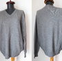 PULOVER GRI CASMIR MATASE NATURALA