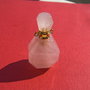 Sticluta din cuart roz pentru parfum / ulei esential aprox 14.5x20x26 mm - 37.5 mm (cu capacelul)