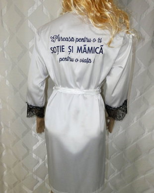 Halat Mireasă din satin lycrat