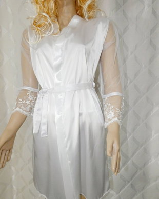 Halat Mireasă din satin lycrat