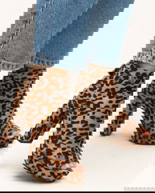 Botine Calver Animal Print
