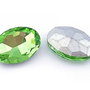 Cabochon din sticla, oval, 8x6 mm, peridot