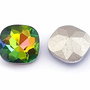 Cabochon din sticla, patrat, 12x12 mm, rainbow