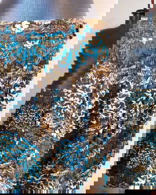 FUSTA BUMBAC TESUT FLORAL