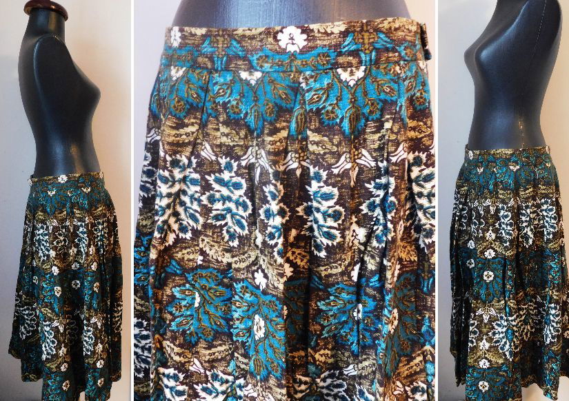 FUSTA BUMBAC TESUT FLORAL