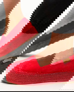 Espadrile Hamudek Rosii