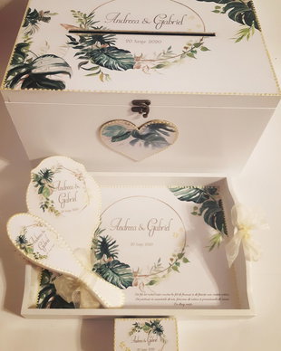 Set nunta, tema exotica, tropicala