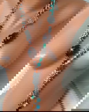 FABULOS SI OPULENT COLIER BERBER VINTAGE LUCRAT MANUAL