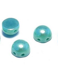 Cabochon, 2 siruri, 6 mm, Jade Full Light AB - 63120-28303