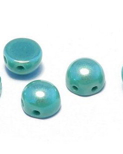 Cabochon, 2 siruri, 6 mm, Jade Full Light AB - 63130-28303