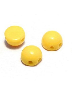 Cabochon, 2 siruri, 6 mm, Lemon - 83120