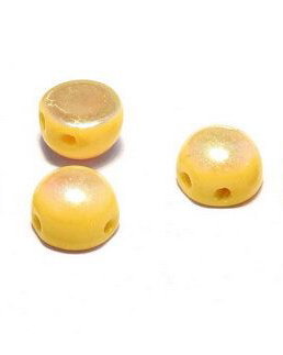 Cabochon, 2 siruri, 6 mm, Lemon Full Light AB - 83120-28303