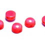 Cabochon, 2 siruri, 6 mm, Opaque Red Full Light AB - 93180-28303