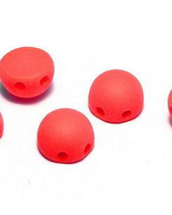Cabochon, 2 siruri, 6 mm, Opaque Red Matted - 93180-84110