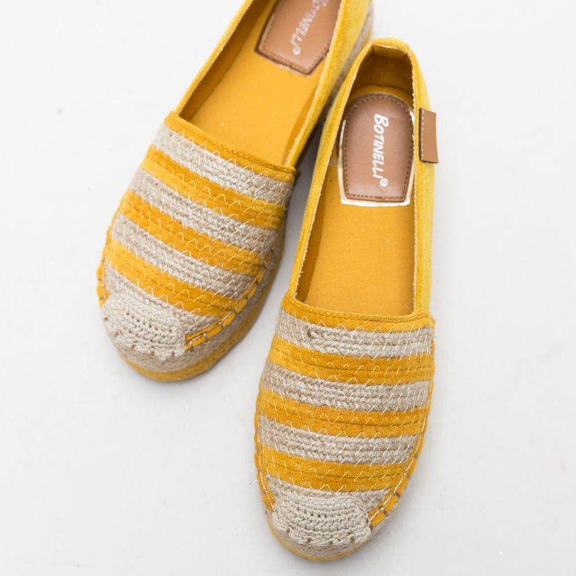 Espadrile Casual Dougla Galbeni