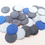 Cercuri dantelate. Buline mari din carton glitter