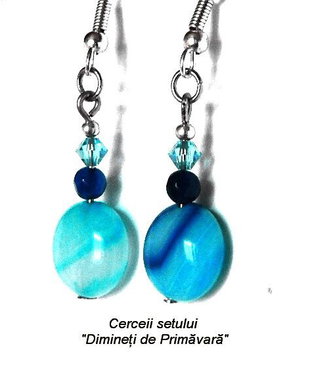 Set cu Agate bleu (042)